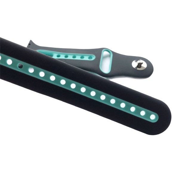 5/$20 NEW  GREY AQUA Silicone Sport Band Apple Watch 38/40/41mm M/L - Picture 5 of 8